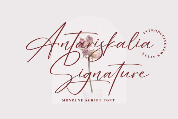 Antariskalia Signature Font Poster 1
