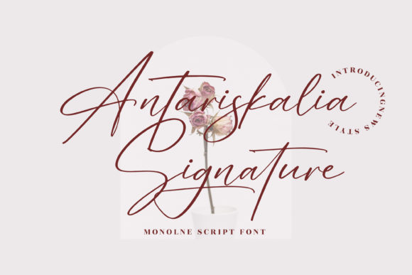 Antariskalia Signature Font