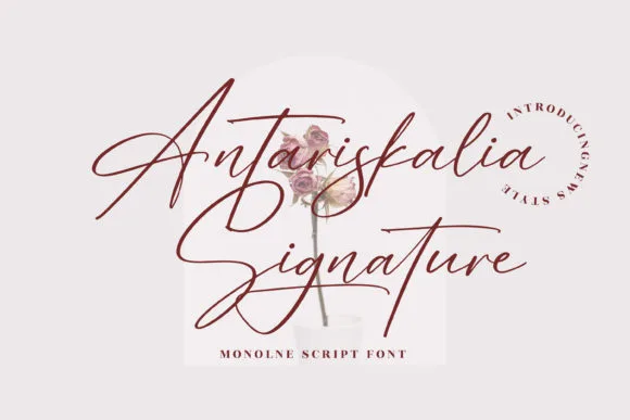Antariskalia Signature Font Antariskalia Signature Font Poster 1