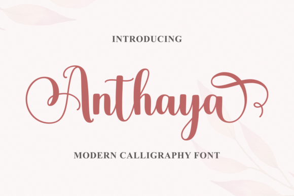 Anthaya Font Poster 1