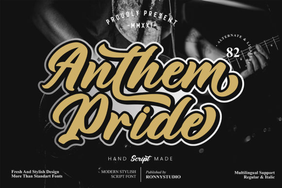 Anthem Pride Font Poster 1