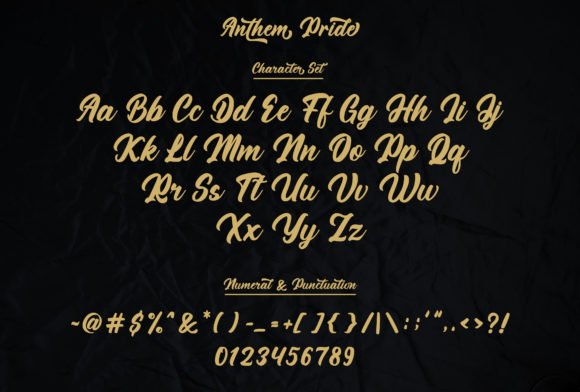 Anthem Pride Font Poster 13
