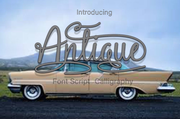 Antique Font Poster 2
