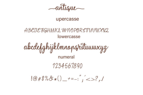 Antique Font Poster 7