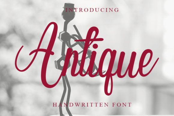 Antique Font Poster 1