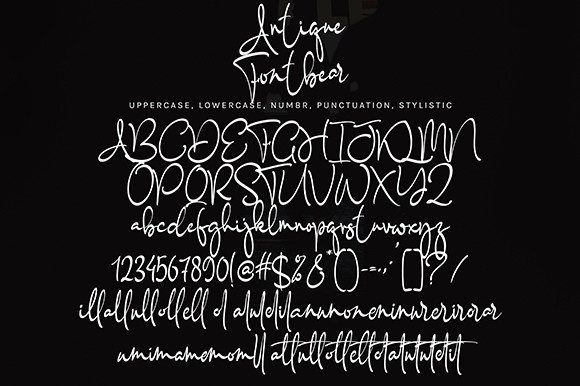 Antique Fontbear Font Poster 9