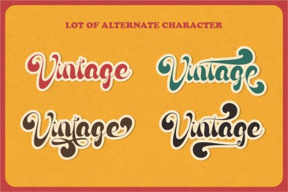 Antique Vignette Font Poster 5