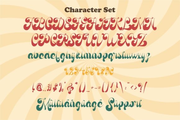 Antique Vignette Font Poster 9