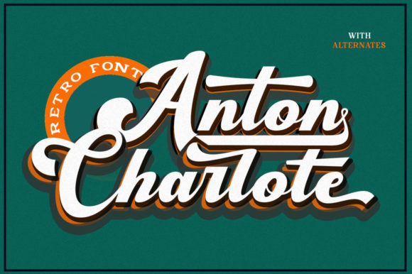 Anton Charlote Font Poster 1