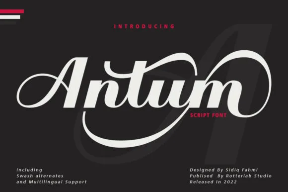 Antum Font Antum Font Poster 1