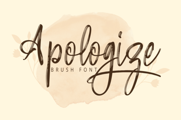 Apologize Font Poster 1
