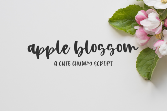 Apple Blossom Font Poster 1