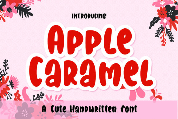 Apple Caramel Font Poster 1