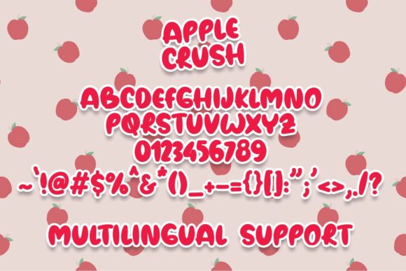 Apple Crush Font Poster 4