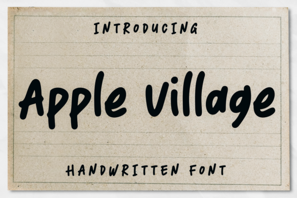 Apple Village Font Poster 1