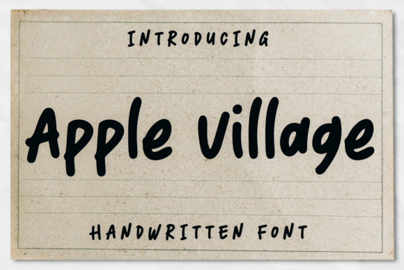 Apple Village Font Apple Village Font Poster 1