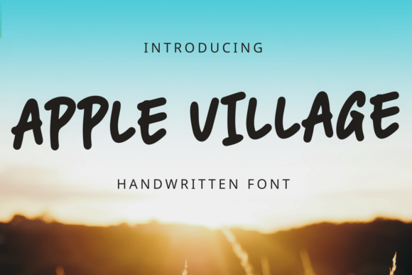 Apple Village Font Poster 2