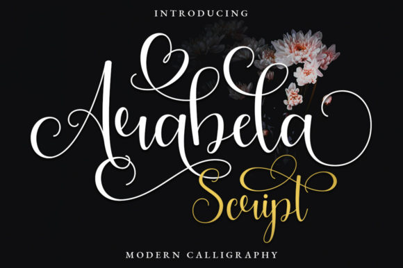 Arabela Script Font Poster 1