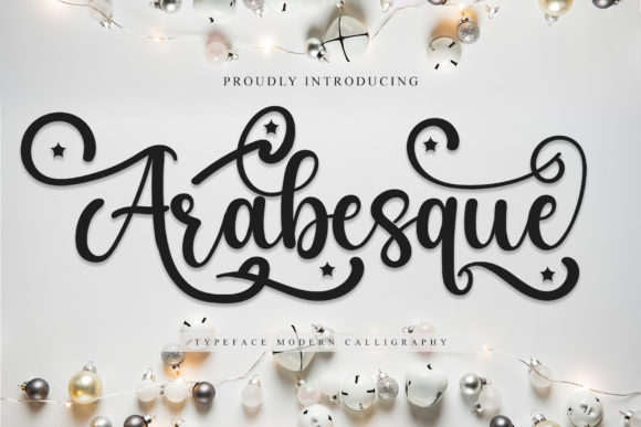 Arabesque Font Poster 1