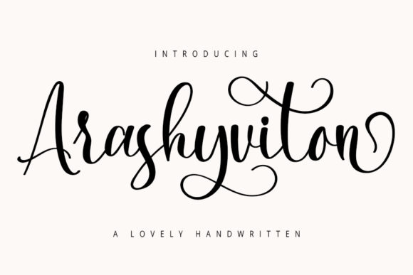 Arashyviton Font Poster 1