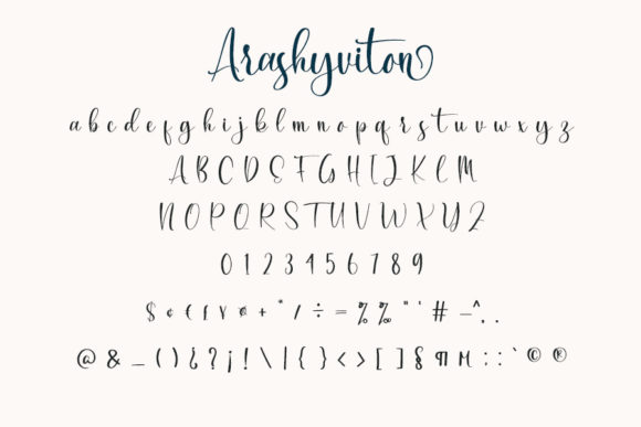 Arashyviton Font Poster 4