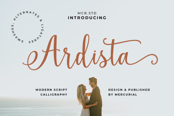 Ardista Script Font Poster 1