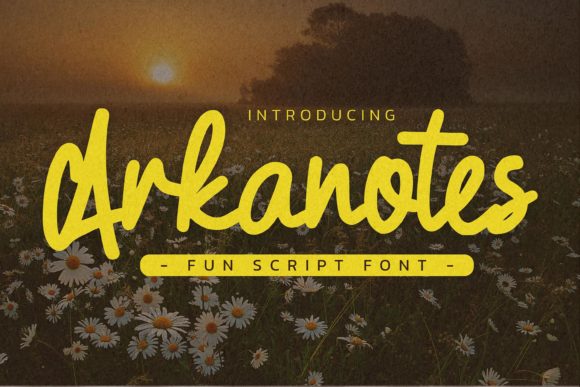 Arkanotes Font Poster 1