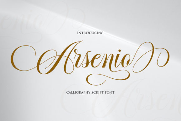 Arsenio Script Font Poster 1