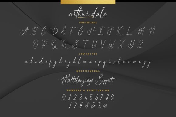 Arthur Dale Font Poster 4