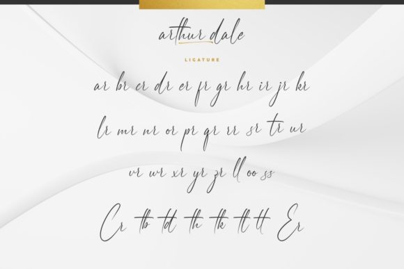 Arthur Dale Font Poster 6