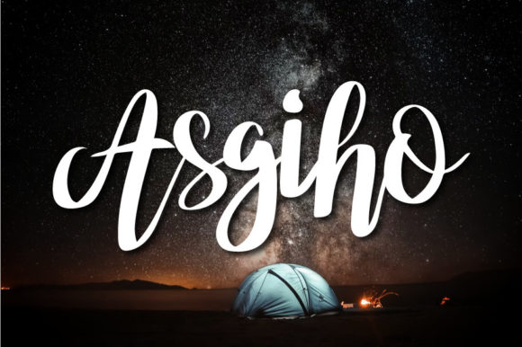 Asgiho Font Poster 1