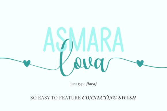 Asmaralova Font Poster 2