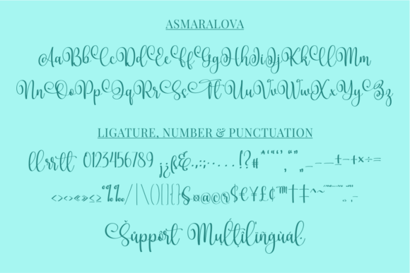 Asmaralova Font Poster 3