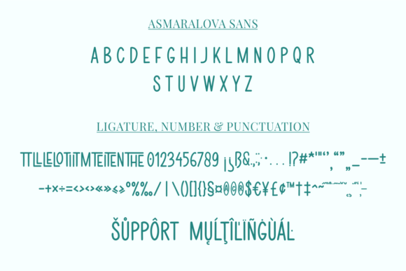 Asmaralova Font Poster 4