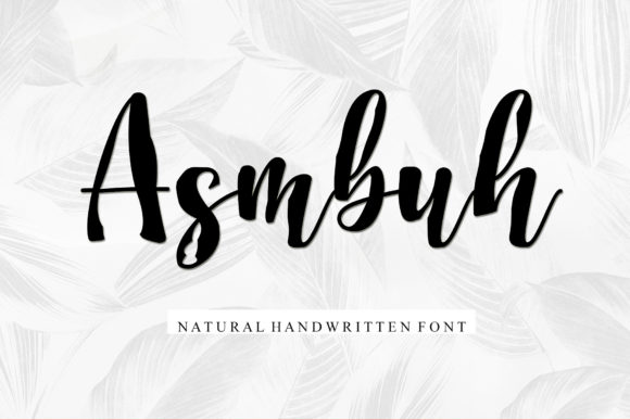 Asmbuh Font Poster 1