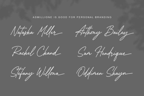 Asmillione Font Poster 6