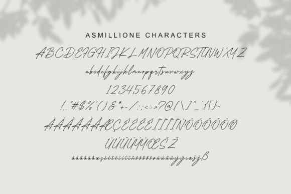 Asmillione Font Poster 9