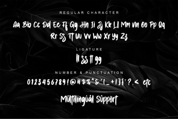 Asutenan Font Poster 5