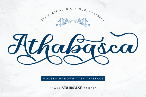 Athabasca Font Poster 1