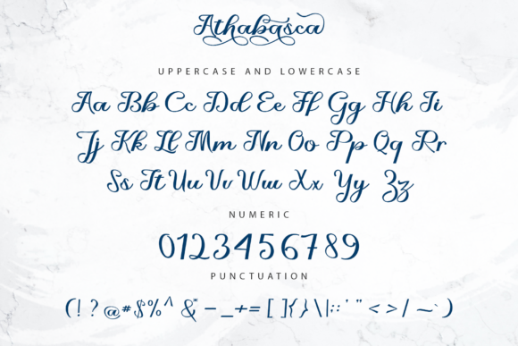 Athabasca Font Poster 7