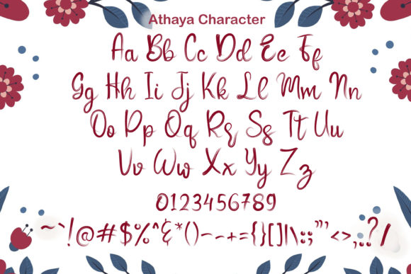 Athaya Font Poster 5