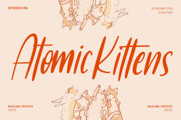 Atomic Kittens Font Poster 1