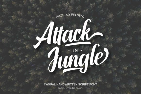 Attack in Jungle Font Poster 1