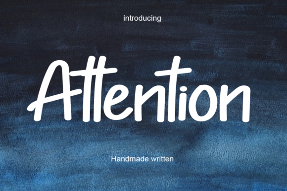 Attention Font