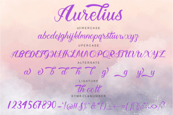 Aurelius Font Poster 6