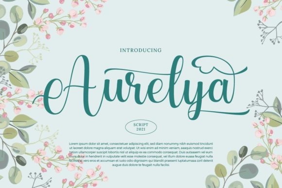 Aurelya Font Poster 1