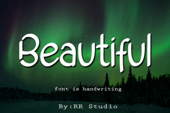 Aurora Font Poster 3