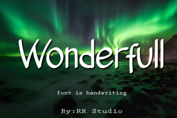 Aurora Font Poster 4