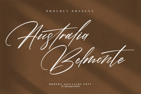 Australia Belmonte Font Poster 1