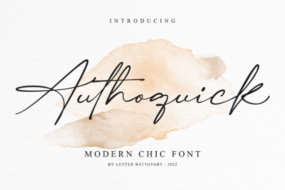 Authoquick Font Poster 1